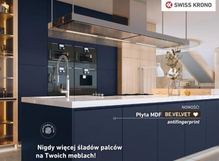 NOWOŚĆ! MDF BE.VELVET antifingerprint od SWISS KRONO