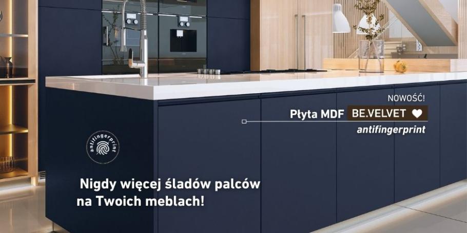 NOWOŚĆ! MDF BE.VELVET antifingerprint od SWISS KRONO